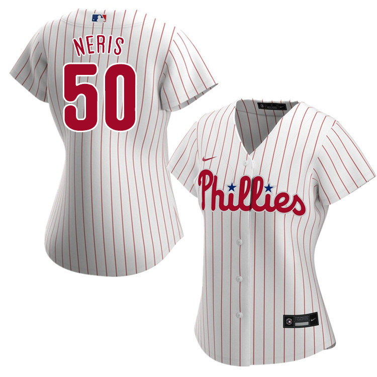 Nike Women #50 Hector Neris Philadelphia Phillies Baseball Jerseys Sale-White